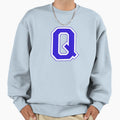Varsity Letter Q Sweatshirt - Trendy Graphic Unisex - T-Shirt, Sweatshirt, Hoodie