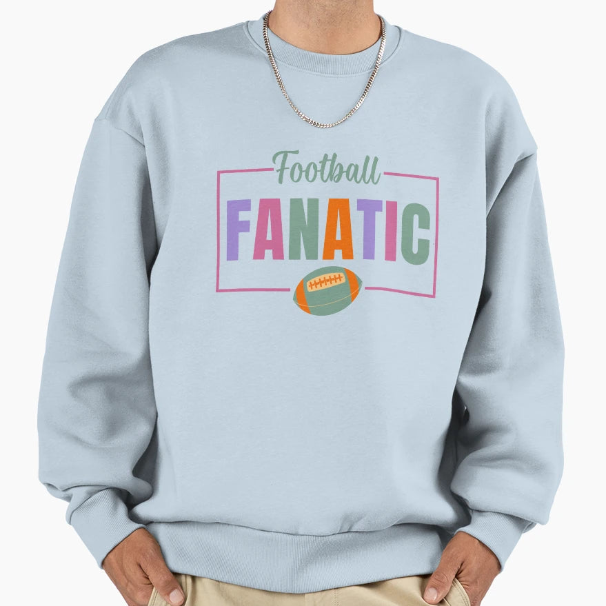 Football Fanatic American Football Sweatshirt - Graphic Print Unisex - T-Shirt, Sweatshirt, Hoodie