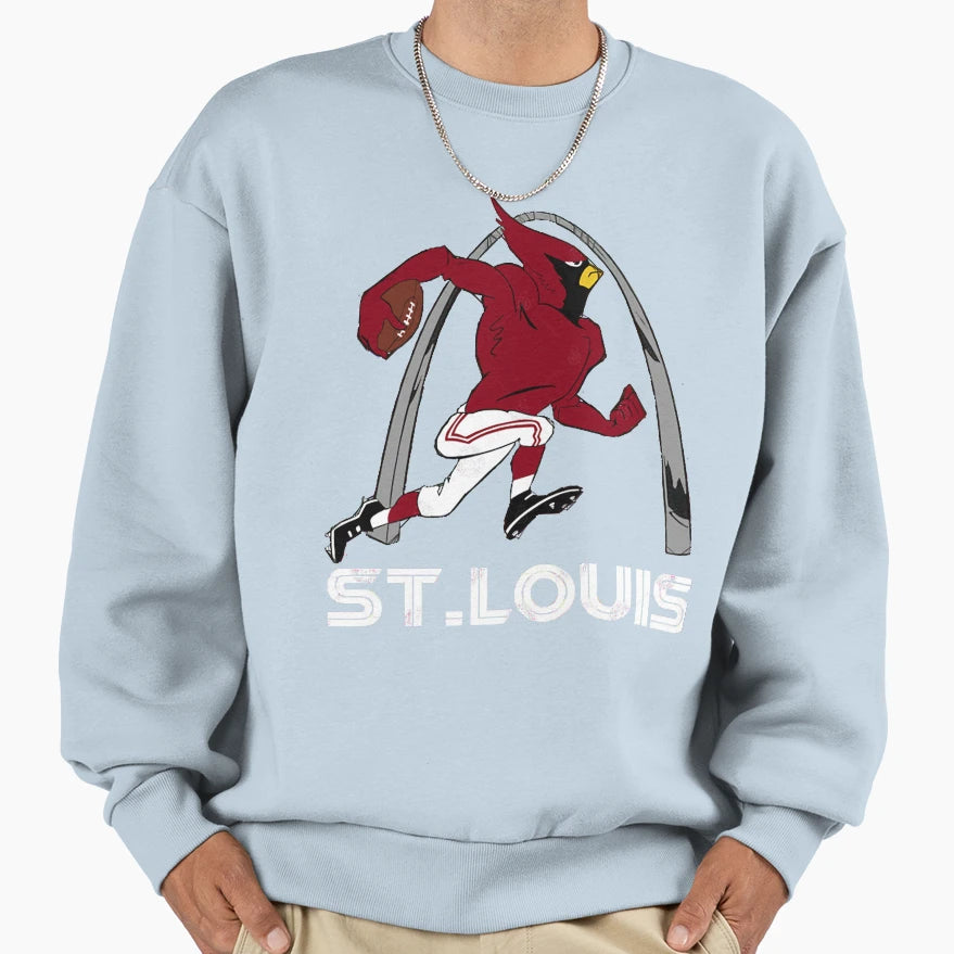 Big Red Throwback Sweatshirt - Fun Novelty Design Men Women - T-Shirt, Sweatshirt, Hoodie