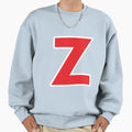 Z Initial Letter Z Red And White Sweatshirt - Unique Graphic for Adults - T-Shirt, Sweatshirt, Hoodie