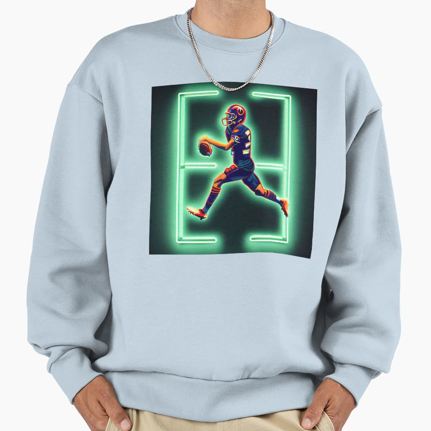 Football Player Sweatshirt - Minimalist Print Unisex - T-Shirt, Sweatshirt, Hoodie