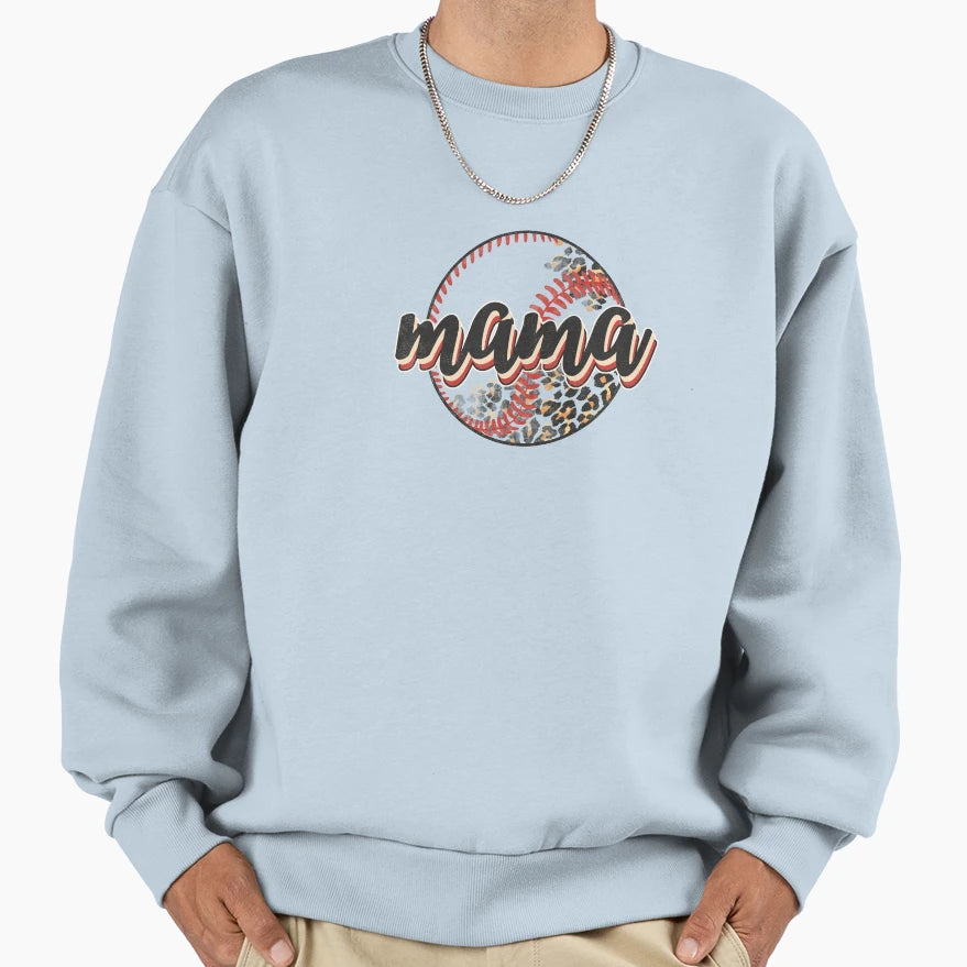 Baseball Mama Sweatshirt - Unique Graphic Men Women - T-Shirt, Sweatshirt, Hoodie