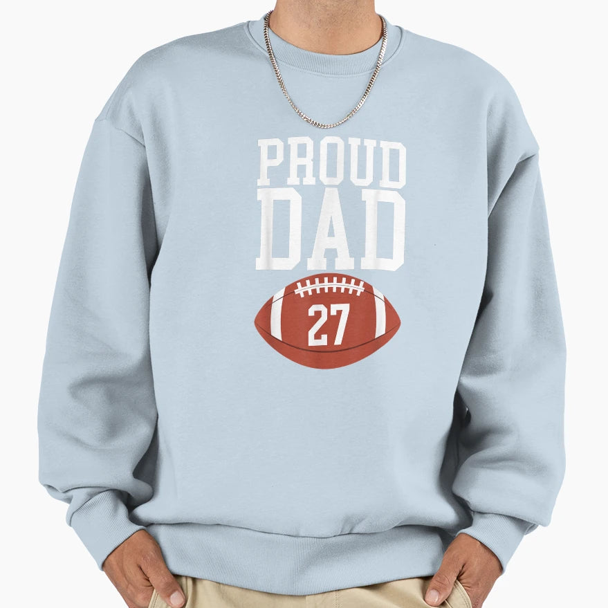 Proud Mom Football 27 Jersey Sweatshirt - Streetwear Style for Adults - T-Shirt, Sweatshirt, Hoodie
