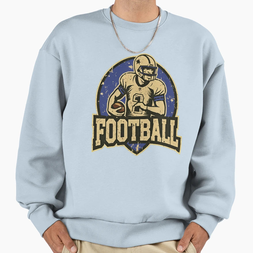 Football Sports Logo Sweatshirt - Trendy Graphic Unisex - T-Shirt, Sweatshirt, Hoodie