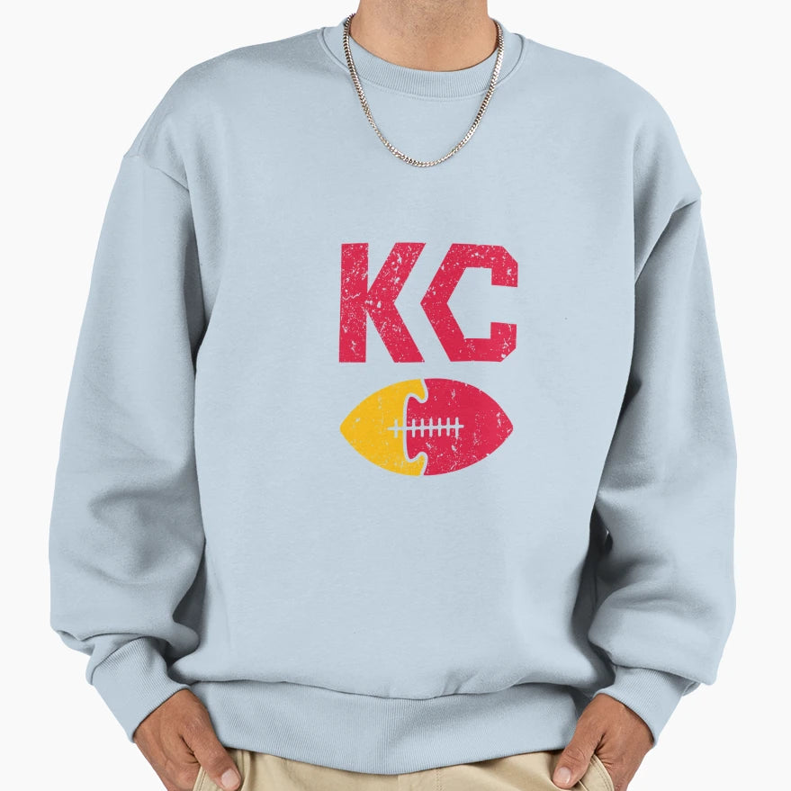 Kc Football Kansas City Arrowhead Sweatshirt - Aesthetic Graphic Unisex - T-Shirt, Sweatshirt, Hoodie