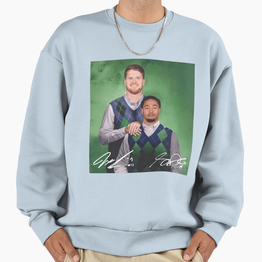 Football Sam Darnold Jaxon Smith Sweatshirt - Fun Novelty Design Men Women - T-Shirt, Sweatshirt, Hoodie
