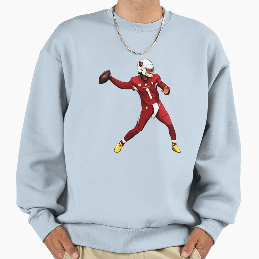 Kyler Murray Throw Ball Sweatshirt - Minimalist Print for Adults - T-Shirt, Sweatshirt, Hoodie