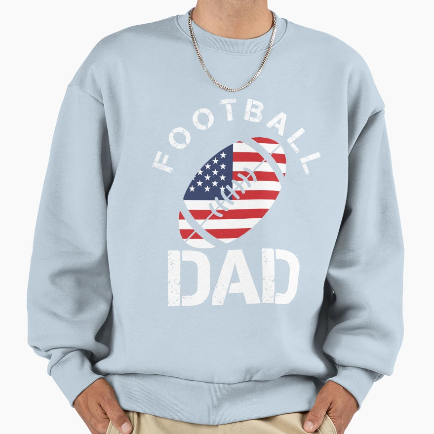Dad Football T-Shirt - Minimalist Print Unisex - T-Shirt, Sweatshirt, Hoodie