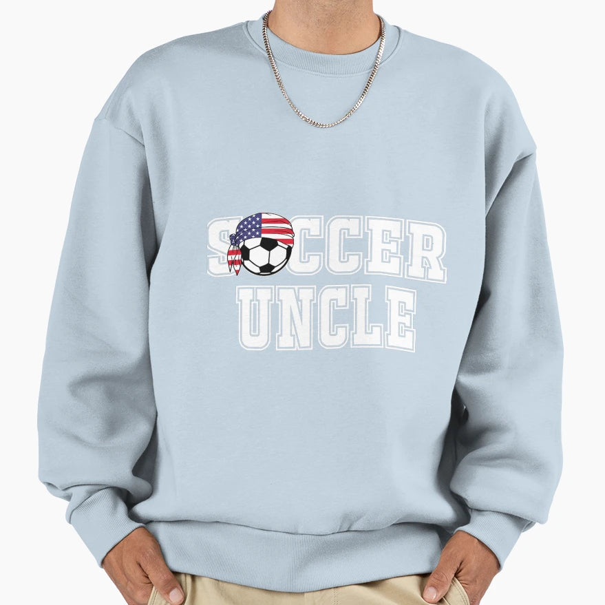 Soccer Uncle Jersey Gift Mens Sweatshirt - Custom Art Print Unisex - T-Shirt, Sweatshirt, Hoodie