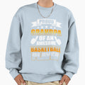 Grandpa Proud Grandpa Awesome Basketball T-Shirt - Minimalist Print Unisex - T-Shirt, Sweatshirt, Hoodie