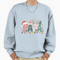 Papa Claus Lights Pajama Family Sweatshirt - Custom Art Print Unisex - T-Shirt, Sweatshirt, Hoodie