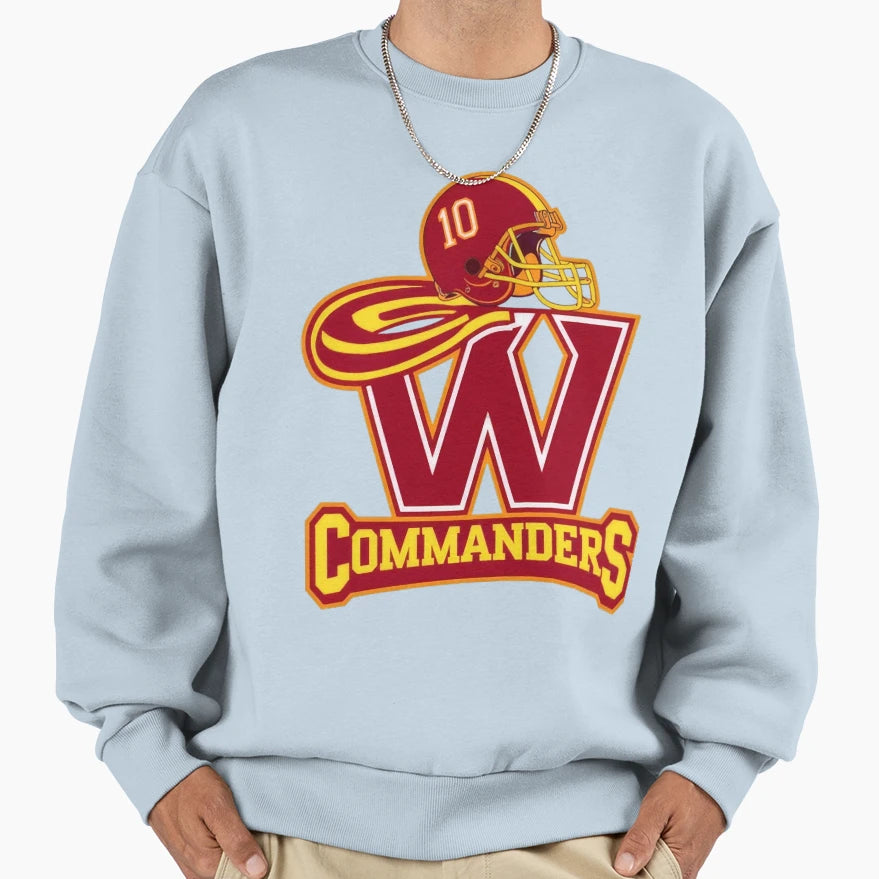 Washington Commanders Sweatshirt - Aesthetic Graphic Men Women - T-Shirt, Sweatshirt, Hoodie