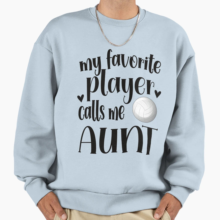 Proud Volleyball Aunt Volleyball Player T-Shirt - Unique Graphic Men Women - T-Shirt, Sweatshirt, Hoodie