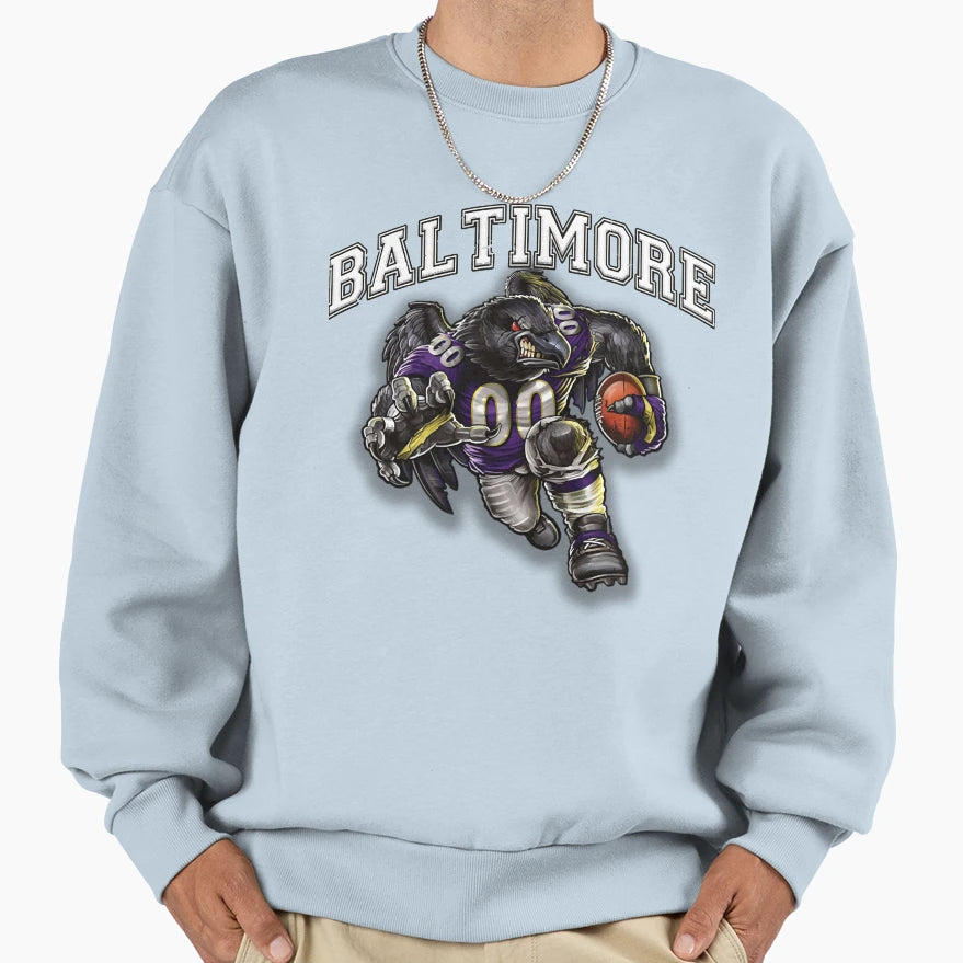 Baltimore Football Sweatshirt - Unique Graphic Unisex - T-Shirt, Sweatshirt, Hoodie