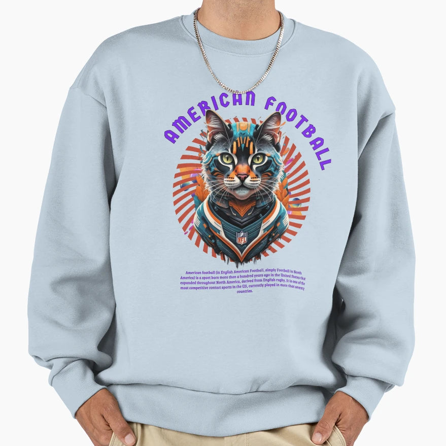 Profession American Football Player Sweatshirt - Graphic Print Unisex - T-Shirt, Sweatshirt, Hoodie