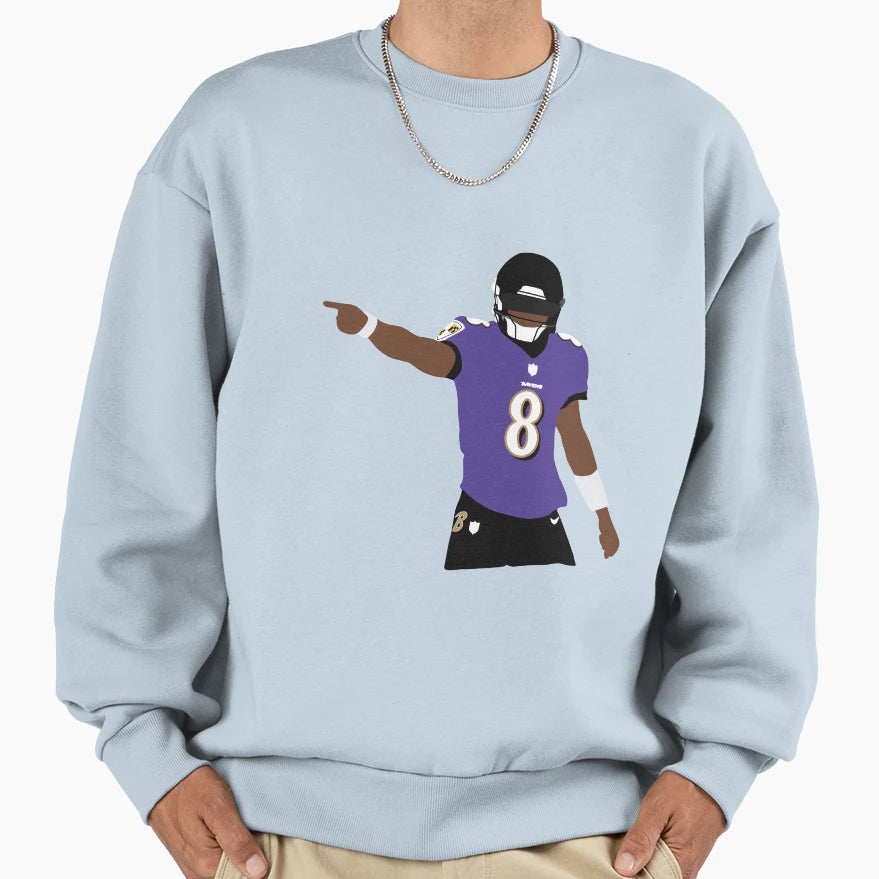 Baltimore Ravens LJ Sweatshirt - Trendy Graphic for Adults - T-Shirt, Sweatshirt, Hoodie