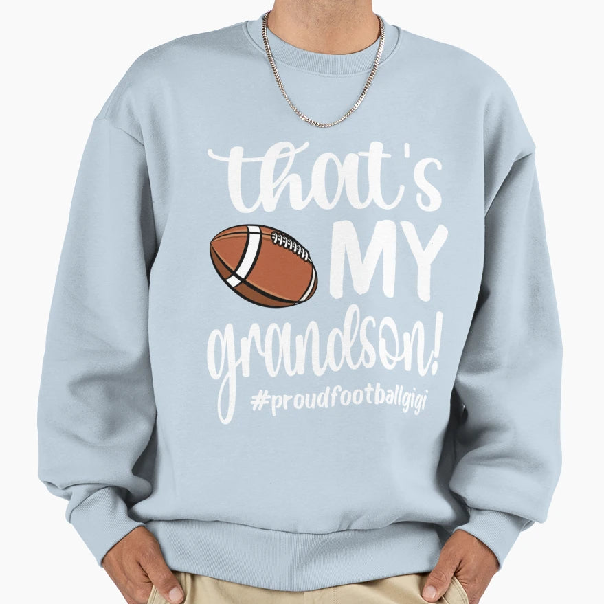 Proud Football Gigi Grandma Football T-Shirt - Trendy Graphic for Adults - T-Shirt, Sweatshirt, Hoodie