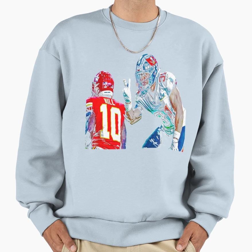 Antoine Winfield Jr Peace Out Art Sweatshirt - Custom Art Print Unisex - T-Shirt, Sweatshirt, Hoodie