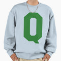 Alphabet Green Q Sports Sweatshirt - Casual Everyday Wear for Adults - T-Shirt, Sweatshirt, Hoodie