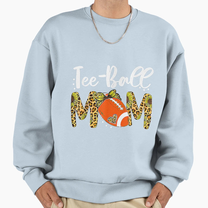 Ball Mom Mothers Day Teeball Mom Sweatshirt - Minimalist Print Unisex - T-Shirt, Sweatshirt, Hoodie