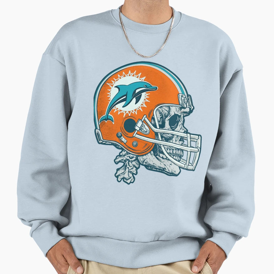 Art Miami Dolphins Sweatshirt - Novelty Apparel for Adults - T-Shirt, Sweatshirt, Hoodie