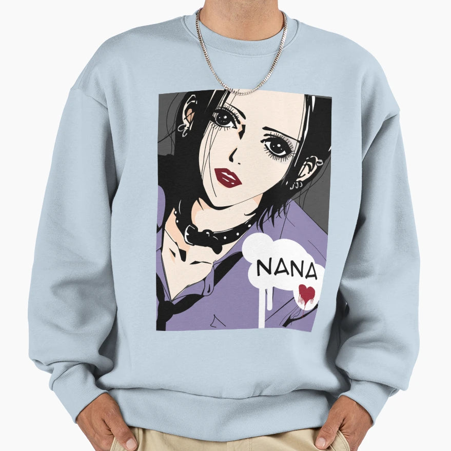 Nana Osaki Close Up Spread Sweatshirt - Trendy Graphic Men Women - T-Shirt, Sweatshirt, Hoodie