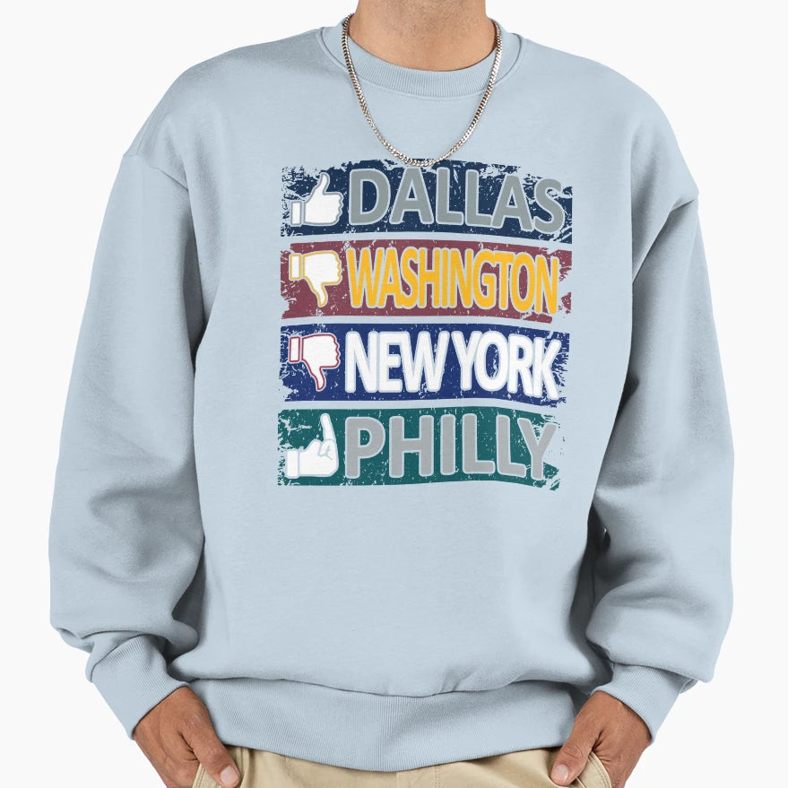 Funny Dallas Pro Football East Sweatshirt - Unique Graphic for Adults - T-Shirt, Sweatshirt, Hoodie