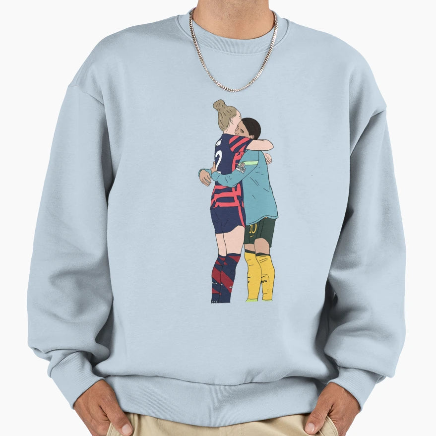 Sam Kerr And Kristie Mewis Sweatshirt - Novelty Apparel for Adults - T-Shirt, Sweatshirt, Hoodie