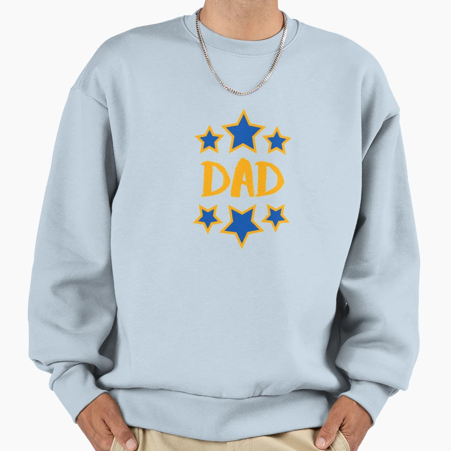 Dad Stars Sweatshirt - Minimalist Print Unisex - T-Shirt, Sweatshirt, Hoodie
