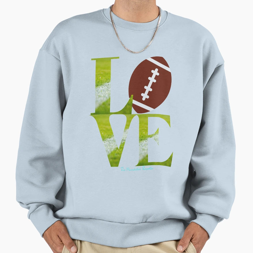 American Football Love Sweatshirt - Trendy Graphic Men Women - T-Shirt, Sweatshirt, Hoodie