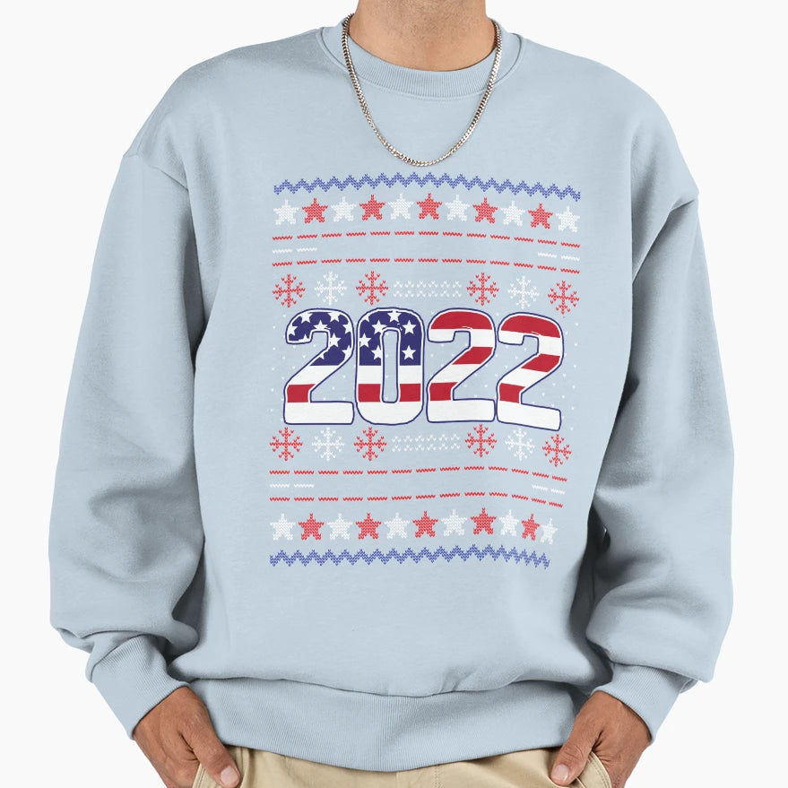Goodbye 2021 Hello 2022 New Year Ugly Sweatshirt - Aesthetic Graphic Unisex - T-Shirt, Sweatshirt, Hoodie