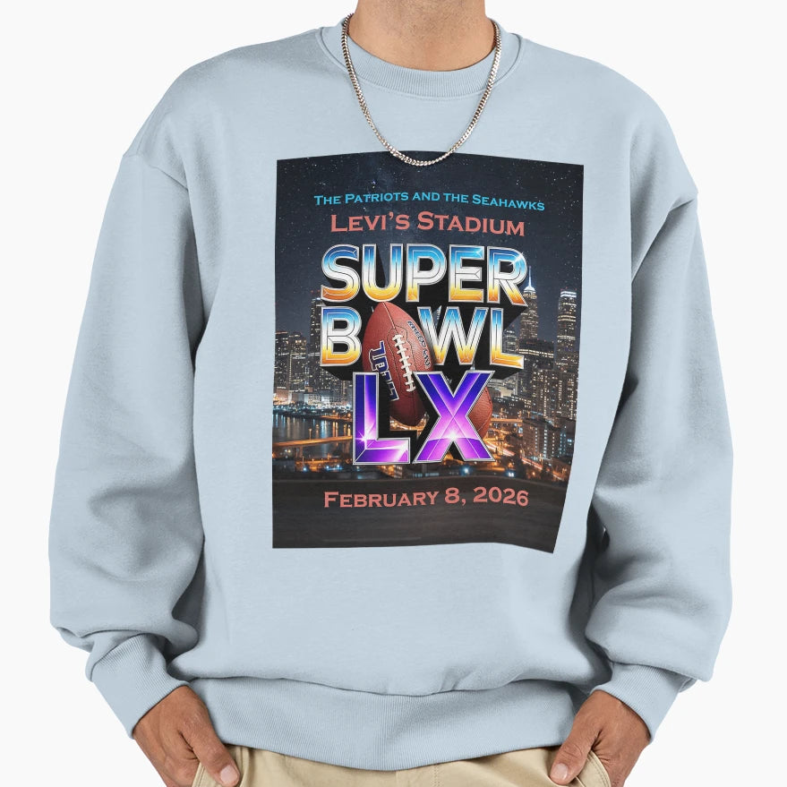 Super Bowl Lx Levis Stadium Sweatshirt - Minimalist Print Men Women - T-Shirt, Sweatshirt, Hoodie