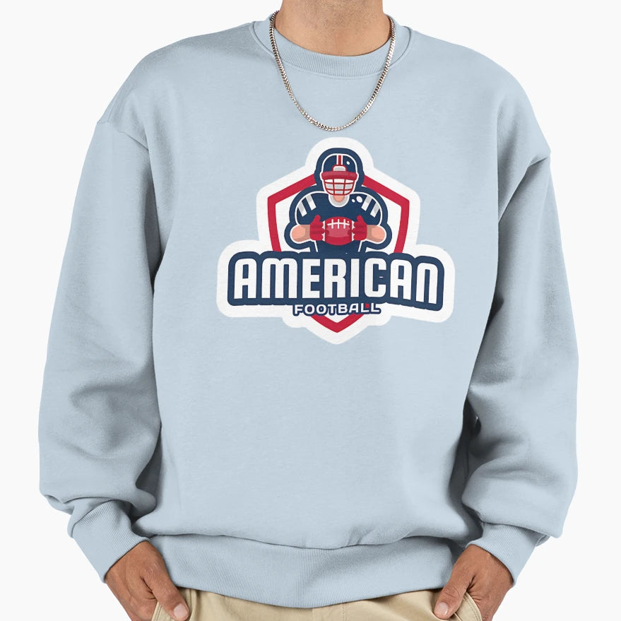 American Football Sweatshirt - Casual Everyday Wear Unisex - T-Shirt, Sweatshirt, Hoodie