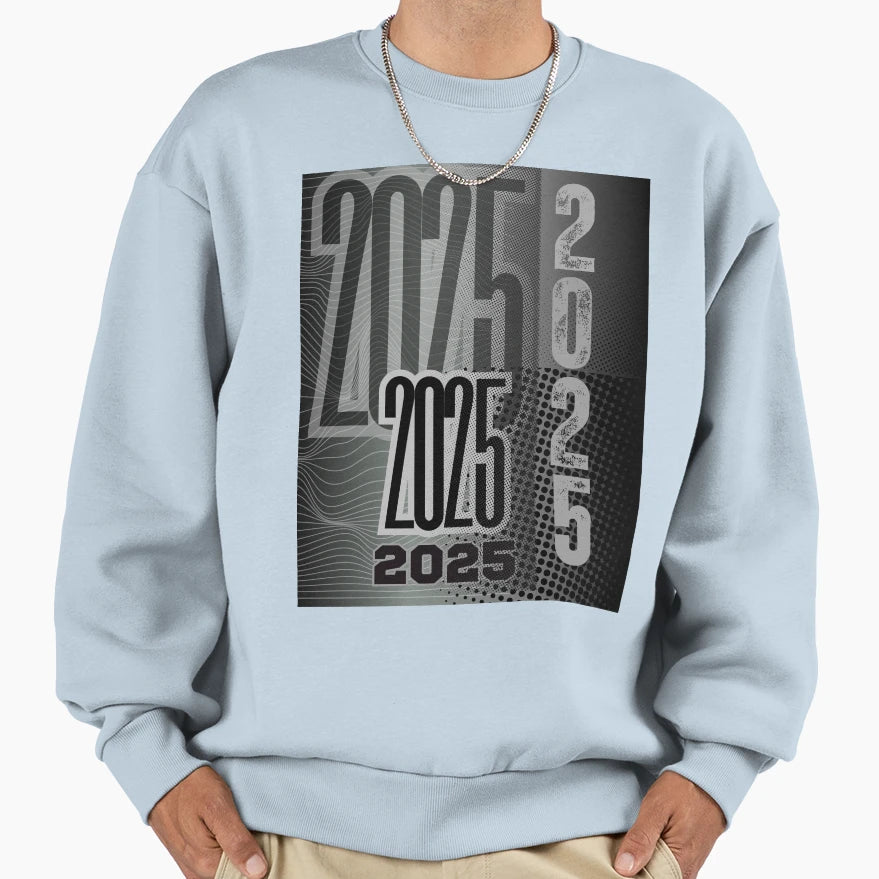 Year 2025 Sweatshirt - Aesthetic Graphic for Adults - T-Shirt, Sweatshirt, Hoodie