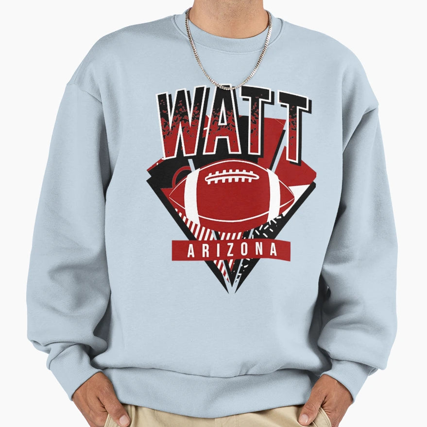 Arizona Football Watt Sweatshirt - Graphic Print Men Women - T-Shirt, Sweatshirt, Hoodie