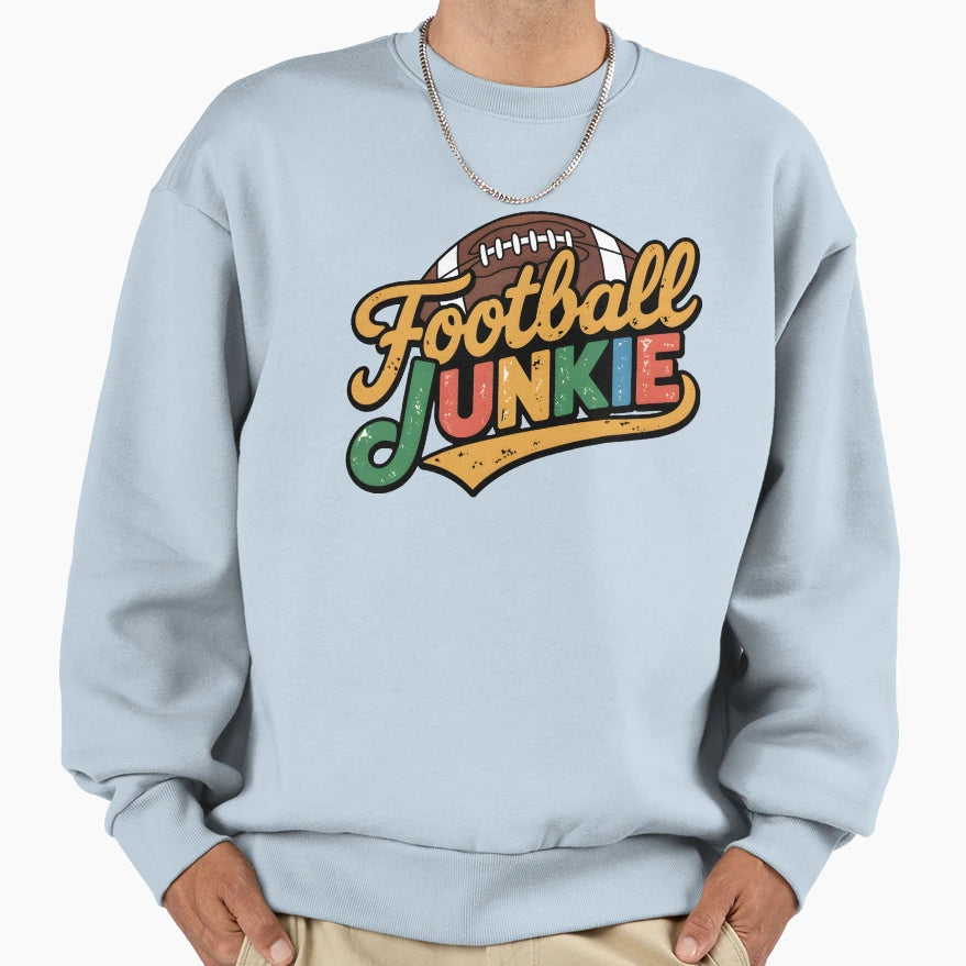 Football Junkie Sweatshirt - Custom Art Print Unisex - T-Shirt, Sweatshirt, Hoodie