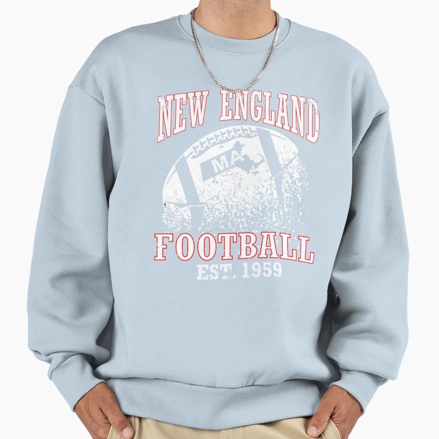 New England Football Sweatshirt - Unique Graphic Men Women - T-Shirt, Sweatshirt, Hoodie