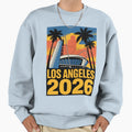 Los Angeles 2026 Palm Tree Sunset V1 T-Shirt - Custom Art Print Unisex - T-Shirt, Sweatshirt, Hoodie