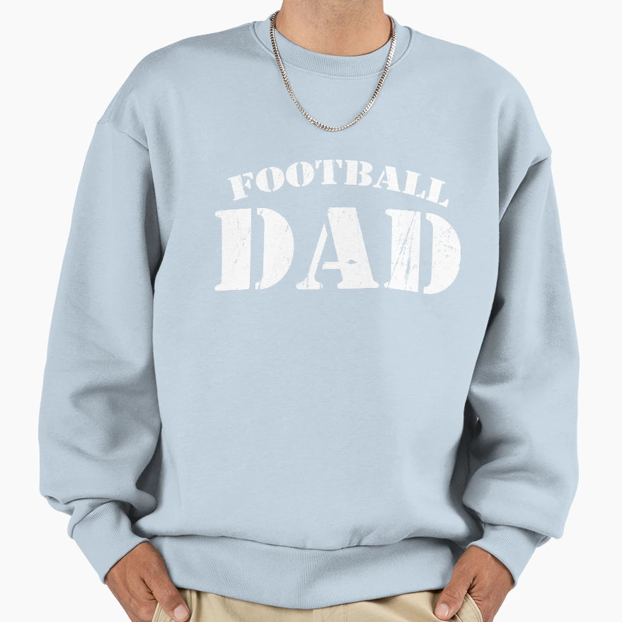 Football Dad Gift Proud Father T-Shirt - Minimalist Print for Adults - T-Shirt, Sweatshirt, Hoodie