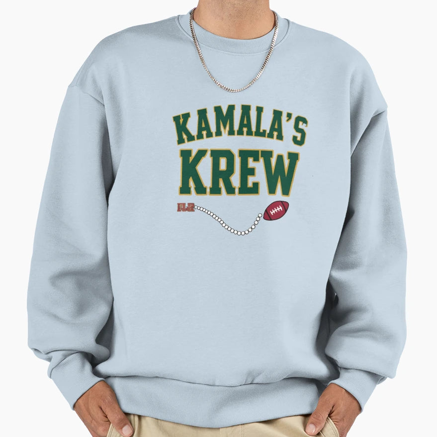 Kamalas Krew Football Team Spirit Sweatshirt - Unique Graphic Men Women - T-Shirt, Sweatshirt, Hoodie