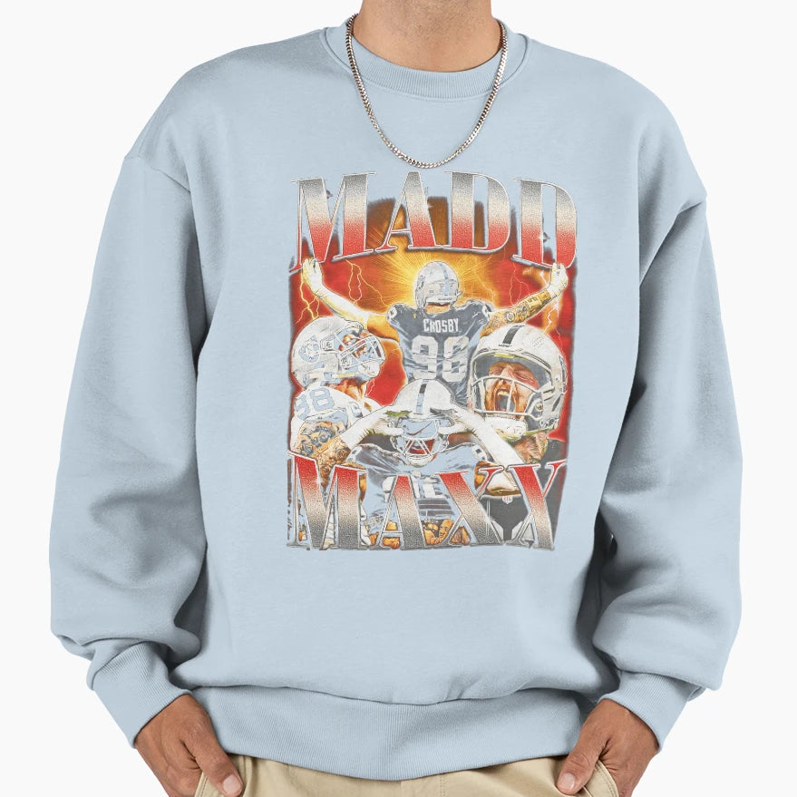 Madd Maxx Football Bootleg 90S Sweatshirt - Minimalist Print Men Women - T-Shirt, Sweatshirt, Hoodie