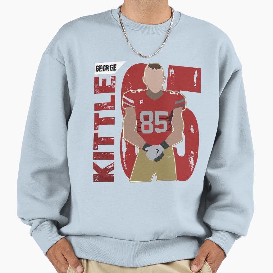 Nobrand Mens Kittle Black Red Name Number T-Shirt - Trendy Graphic Unisex - T-Shirt, Sweatshirt, Hoodie