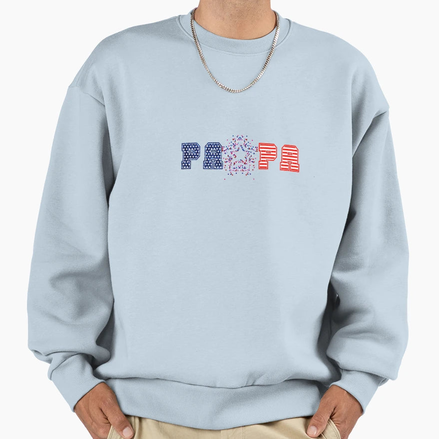 American Papa Sweatshirt - Aesthetic Graphic Unisex - T-Shirt, Sweatshirt, Hoodie