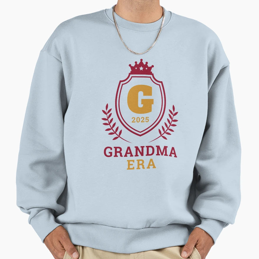 Grandma Era Mothers Day Sweatshirt - Minimalist Print Men Women - T-Shirt, Sweatshirt, Hoodie