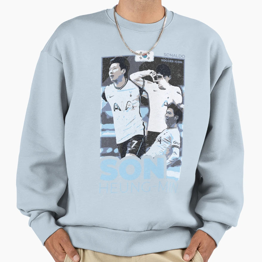 Son Street Art Soccer Icons Sweatshirt - Graphic Print Men Women - T-Shirt, Sweatshirt, Hoodie