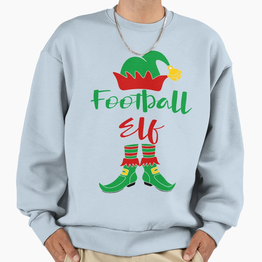 Football Elf Sweatshirt - Unique Graphic Unisex - T-Shirt, Sweatshirt, Hoodie