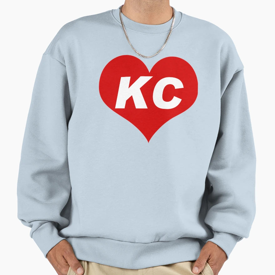 Love Kc Kansas City Sweatshirt - Trendy Graphic Men Women - T-Shirt, Sweatshirt, Hoodie