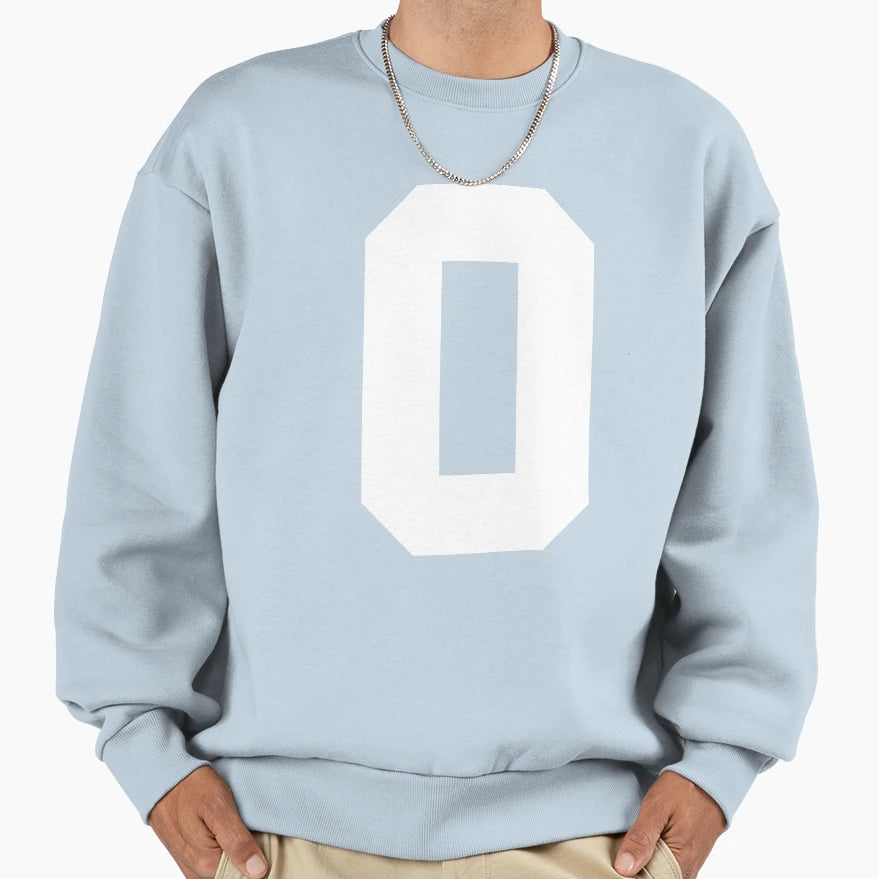 Number 0 Sports Sweatshirt - Graphic Print Unisex - T-Shirt, Sweatshirt, Hoodie