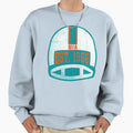Miami Throwback Football Helmet Sweatshirt - Minimalist Print Men Women - T-Shirt, Sweatshirt, Hoodie