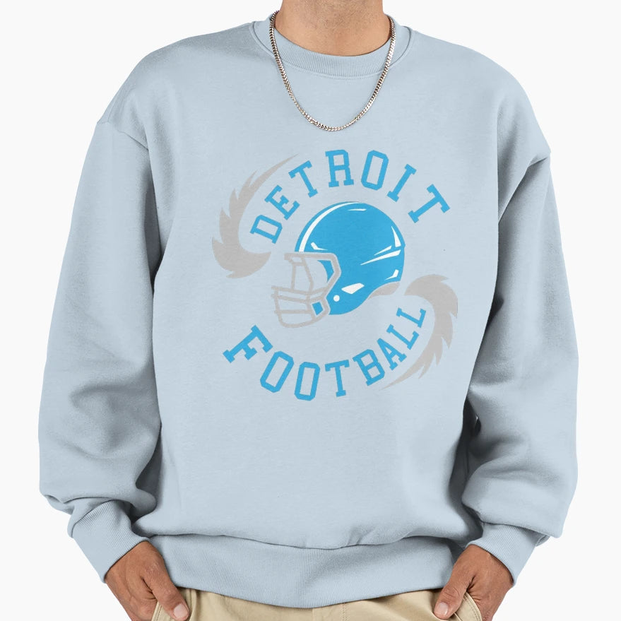 Football Detroit Lions Sweatshirt - Minimalist Print Unisex - T-Shirt, Sweatshirt, Hoodie